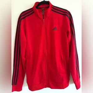 Adidas Men’s Essentials 3-Stripes Tricot Track Jacket- Size Medium